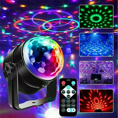 Disco Party Lights Strobe LED DJ Ball Sound Activated Bulb For Dance Wall  Ceiling Decoration 4