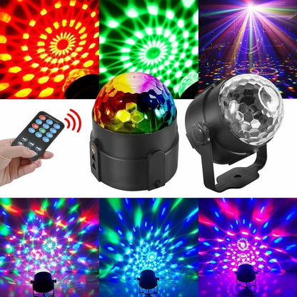 Disco Party Lights Strobe LED DJ Ball Sound Activated Bulb For Dance Wall  Ceiling Decoration 5