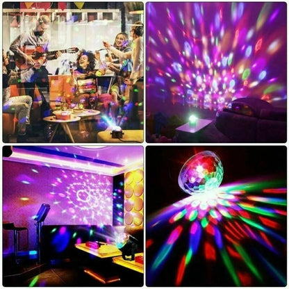 Disco Party Lights Strobe LED DJ Ball Sound Activated Bulb For Dance Wall  Ceiling Decoration 1