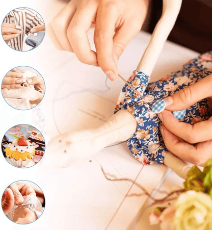 Portable Home Travel Sewing Kit With Thread Needle Scissors Thimble And Tape Measure 3