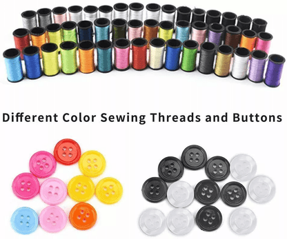 Portable Home Travel Sewing Kit With Thread Needle Scissors Thimble And Tape Measure 1