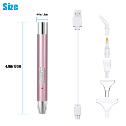 Diamond Painting Drill Pen With LED Light USB Rechargeable DIY Embroidery Tool With 5 Replaceable H 4