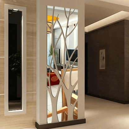 3D DIY Mirror Wall Stickers – Removable Acrylic Mural Decals for Home & Bedroom Decor