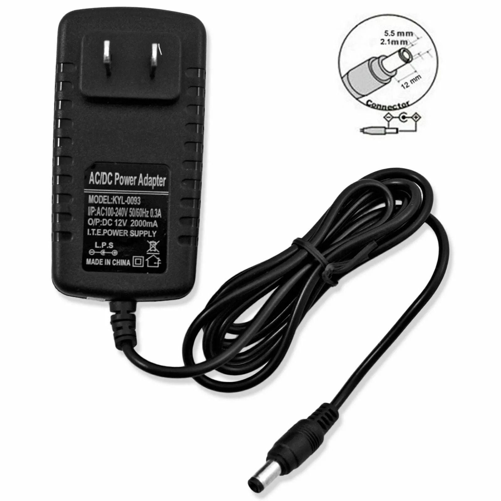 12V 2A ACDC Power Supply Adapter  HeavyDuty 24W For 35285050 LED Light Strips 2