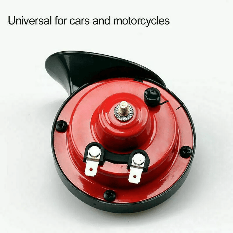 Super Loud Train Horn Waterproof For Motorcycle Car Truck Boat Compact Red Snail Horn With BuiltIn  6