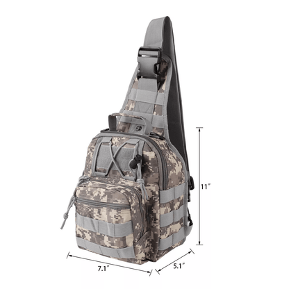 Men Backpack Tactical Sling Bag Chest Shoulder Fanny Pack Cross Body Molle Pouch For Hiking Travel  10