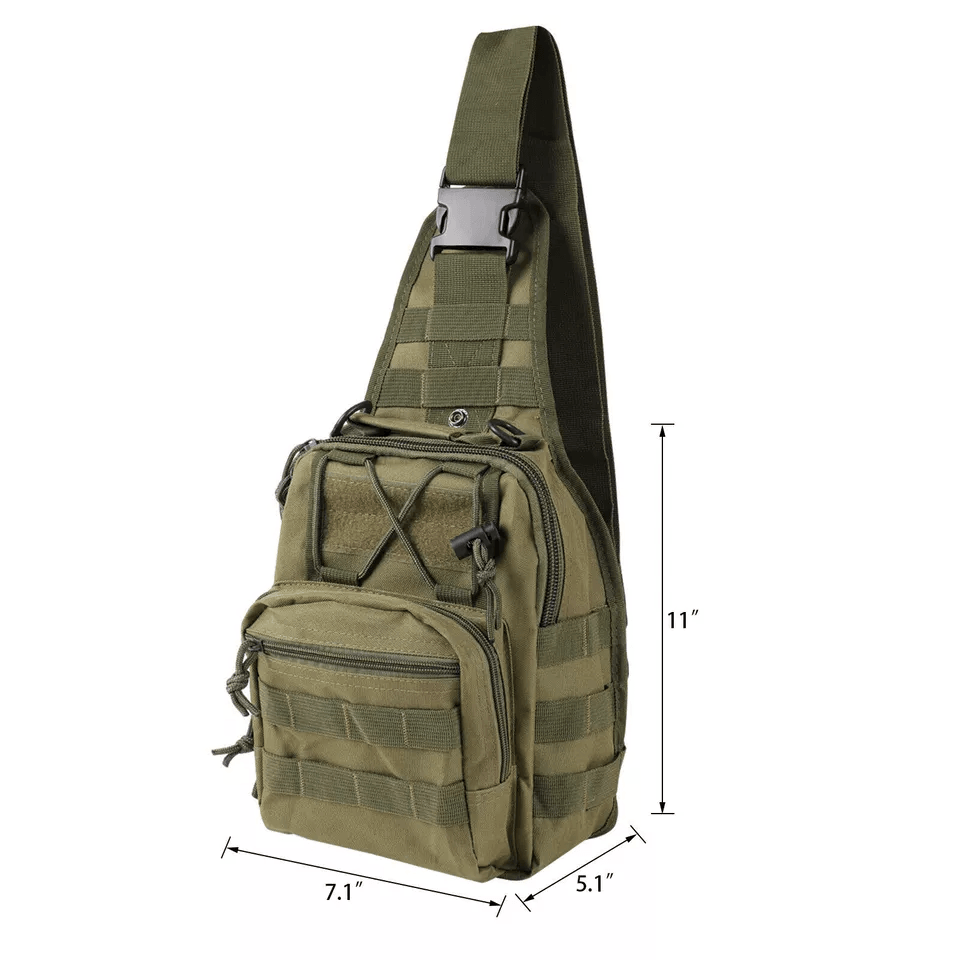 Men Backpack Tactical Sling Bag Chest Shoulder Fanny Pack Cross Body Molle Pouch For Hiking Travel  11