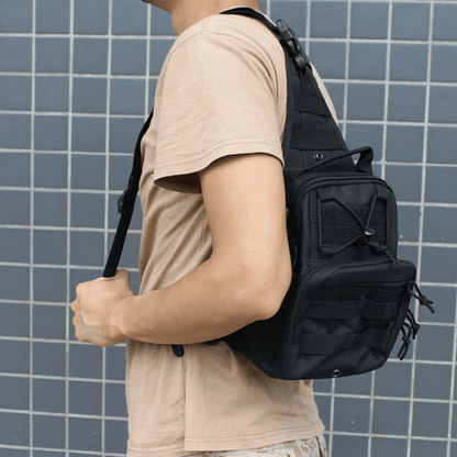 Men Backpack Tactical Sling Bag Chest Shoulder Fanny Pack Cross Body Molle Pouch For Hiking Travel  2