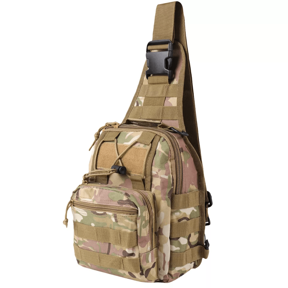Men Backpack Tactical Sling Bag Chest Shoulder Fanny Pack Cross Body Molle Pouch For Hiking Travel  13