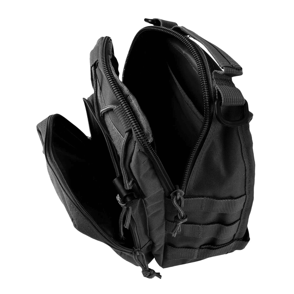 Men Backpack Tactical Sling Bag Chest Shoulder Fanny Pack Cross Body Molle Pouch For Hiking Travel  7