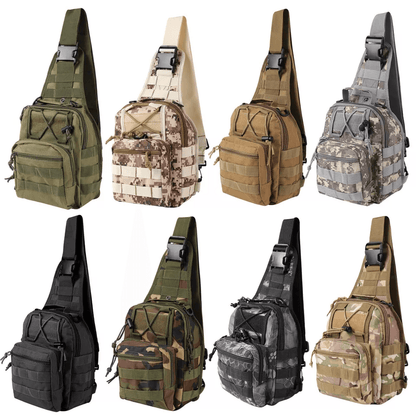 Men Backpack Tactical Sling Bag Chest Shoulder Fanny Pack Cross Body Molle Pouch For Hiking Travel  1