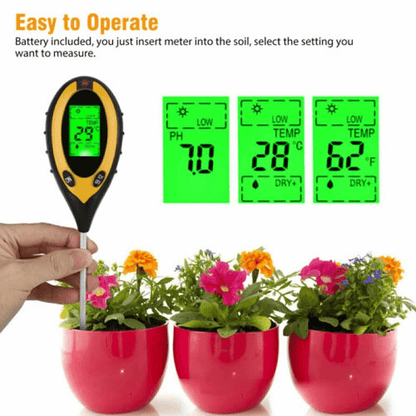 4 In 1 PH Tester Soil Moisture  Light Test Meter For Garden Plant Seeding Accurate Soil Meter For L 5