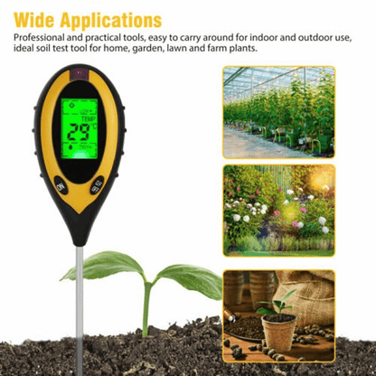4 In 1 PH Tester Soil Moisture  Light Test Meter For Garden Plant Seeding Accurate Soil Meter For L 7