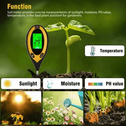 4 In 1 PH Tester Soil Moisture  Light Test Meter For Garden Plant Seeding Accurate Soil Meter For L 8