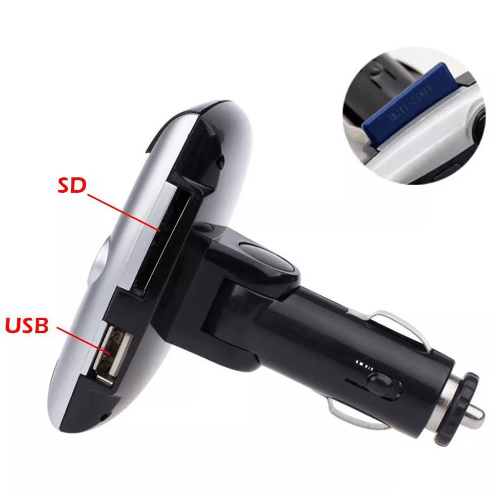 Car Bluetooth FM Transmitter Modulator Wireless MP3 Player With SDUSB LCD Display  Remote 1