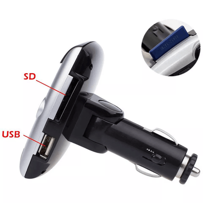 Car Bluetooth FM Transmitter Modulator Wireless MP3 Player With SDUSB LCD Display  Remote 1