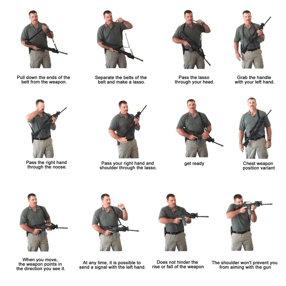 Tactical One Single Point Rifle Gun Sling Strap With QD Buckle Quick Release Adjustable Sling For A 5