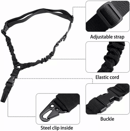 Tactical One Single Point Rifle Gun Sling Strap With QD Buckle Quick Release Adjustable Sling For A 1