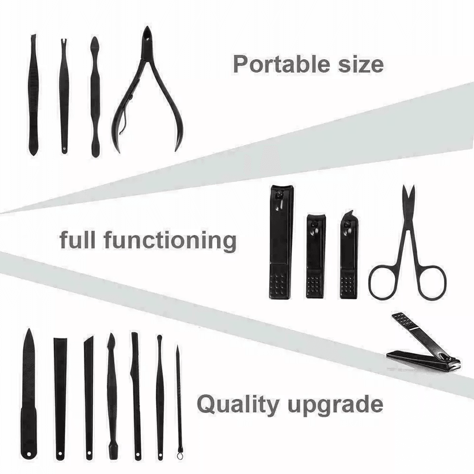 15Piece Manicure And Pedicure Set For Men And Women Premium Stainless Steel Nail Clippers Scissors  2