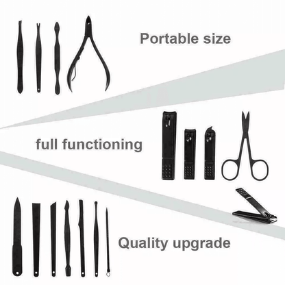 15Piece Manicure And Pedicure Set For Men And Women Premium Stainless Steel Nail Clippers Scissors  2
