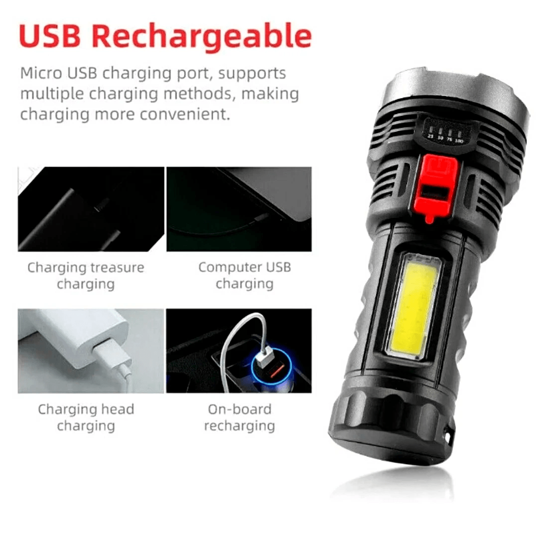 Extra Bright 4Mode Waterproof Tactical Lantern Rechargeable Torch LED Headlamp For Outdoor Activiti 3