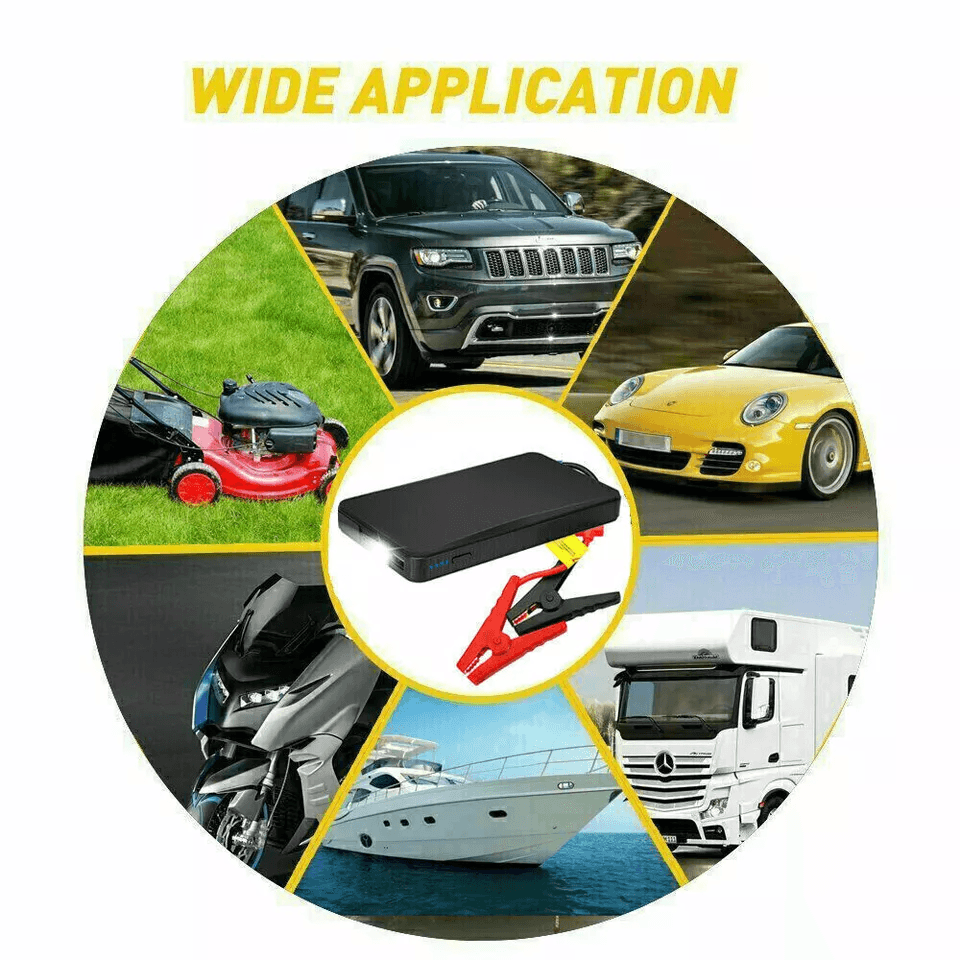Portable Car Jump Starter Power Bank Booster Box For Dead Battery Emergency Start 4