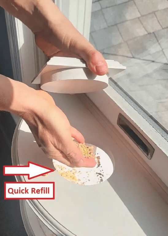 Clear View Window Bird Feeder 180 Indoor Viewing Easy Refill Durable PVC Design 6