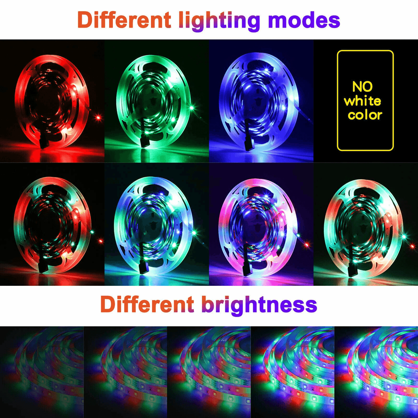 RGB Waterproof LED SMD Flexible Strip Light With Remote Control For Home Decoration 2