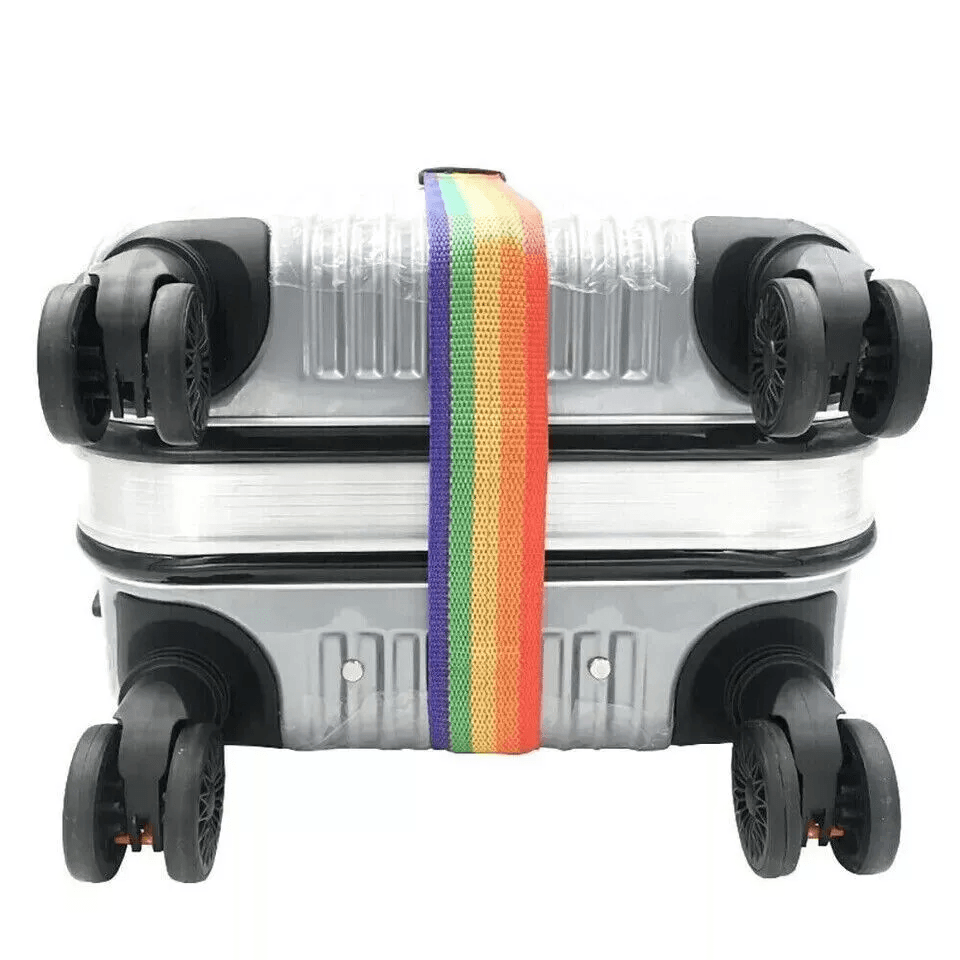 4Pack Rainbow Travel Luggage Straps Adjustable Suitcase Belts For Secure Baggage Backpack Protectio 2