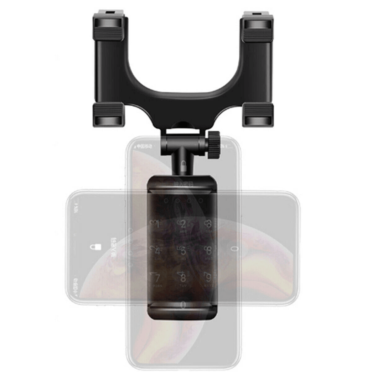 Car Phone Holder For Rearview Mirror Rotatable  Adjustable Mount 8
