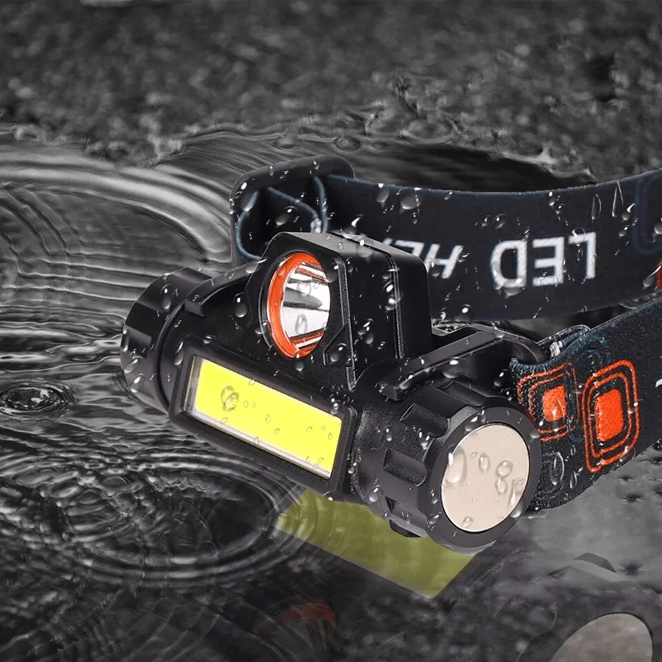USB Rechargeable Waterproof LED Headlamp 990W XPE  COB Headlight For Outdoor Use 11