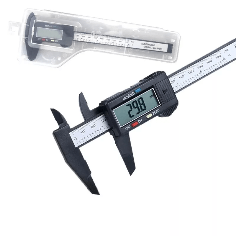Digital Vernier Caliper Carbon Fiber Electronic Micrometer Gauge LCD Display 6