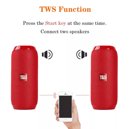 Bluetooth Wireless Portable Speaker Waterproof Stereo Bass 10m Range FM Radio  TF Card Support 5