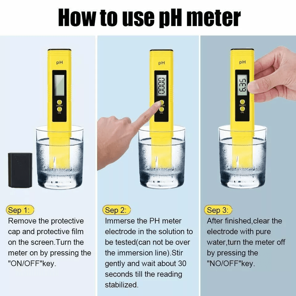 Digital PH Meter Tester For Water Pool Aquarium Wine  Hydroponics Portable Pocket Design 2