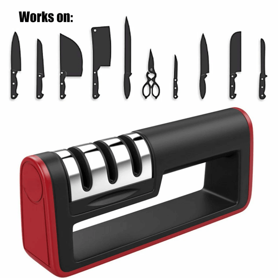 Premium Knife Sharpener Ceramic Tungsten Steel Kitchen Sharpening System 3