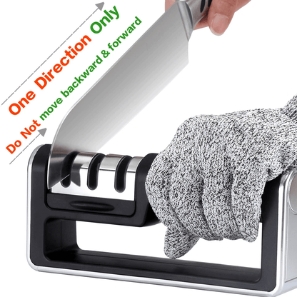 Premium Knife Sharpener Ceramic Tungsten Steel Kitchen Sharpening System 2