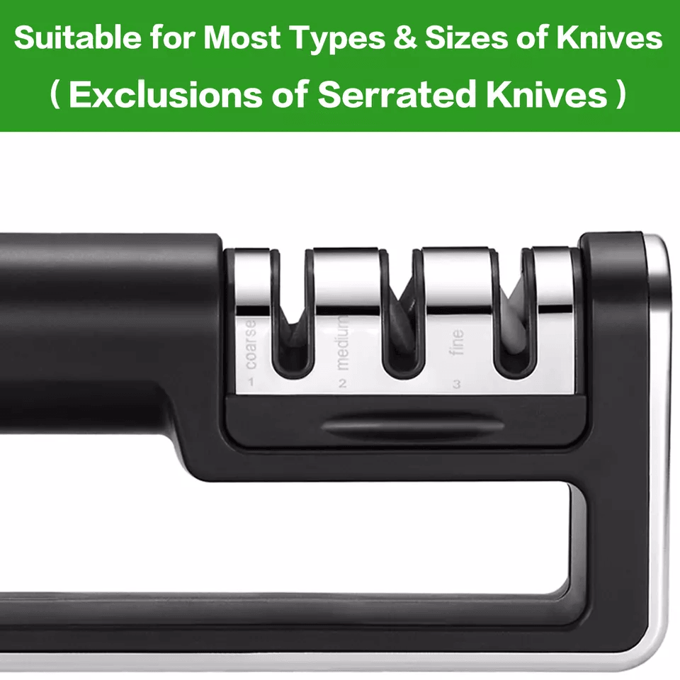 Premium Knife Sharpener Ceramic Tungsten Steel Kitchen Sharpening System 1