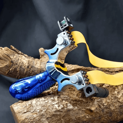 Hunting Professional Catapult Laser Slingshot With Rubber Aim Point Target Ergonomic Design Precisi 2