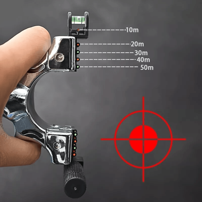 Hunting Professional Catapult Laser Slingshot With Rubber Aim Point Target Ergonomic Design Precisi 5