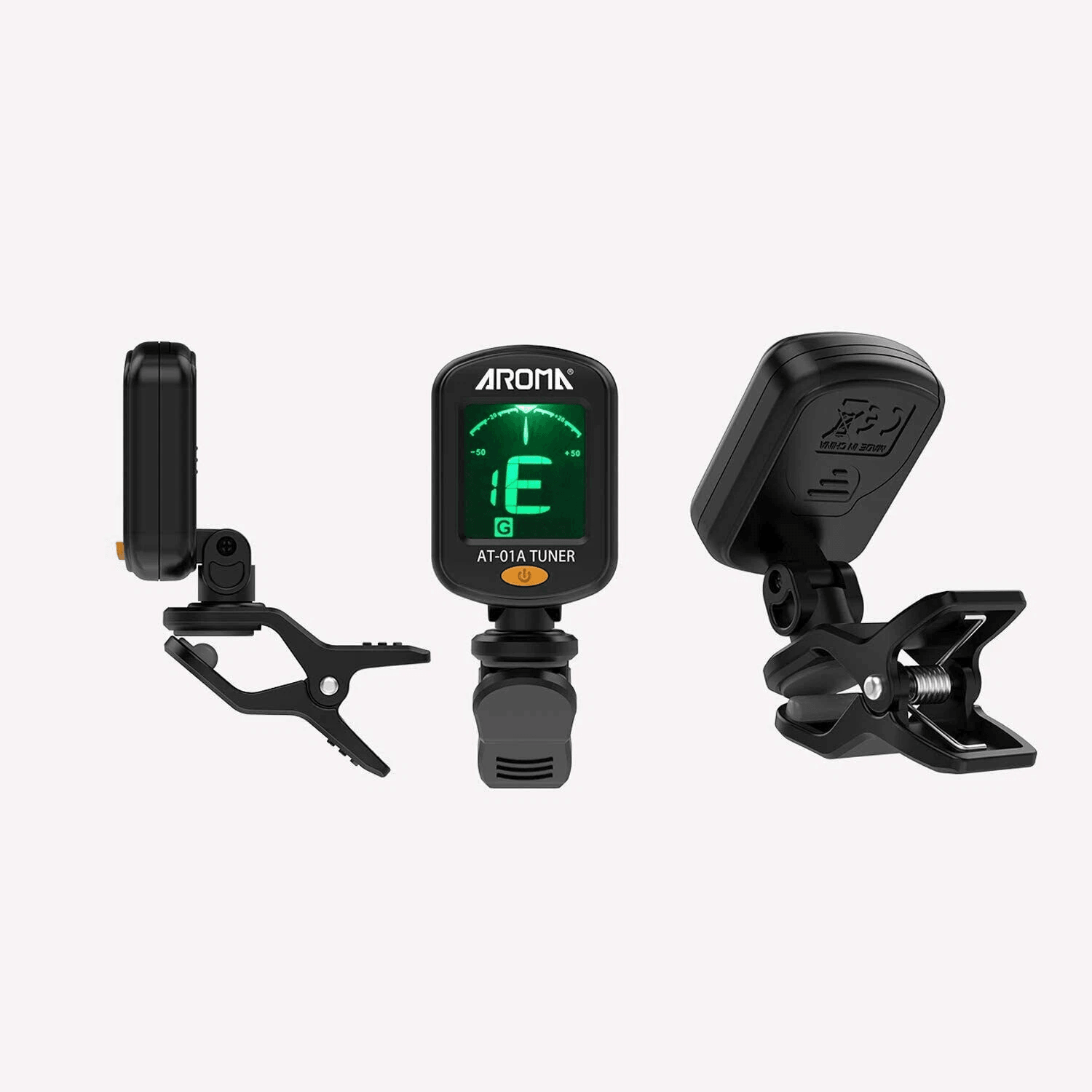 ClipOn LCD Digital Tuner For Guitar Bass Violin Ukulele AT01A Chromatic Vibration Tuner With Color  5