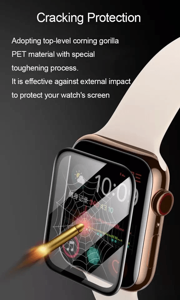 Full Screen Protector Pack For Apple Watch SE Ultra Thin Clear TPU Case Cover For IWatch Series 1