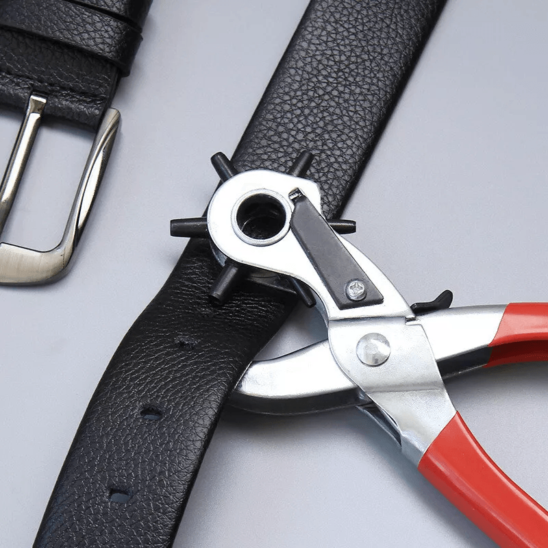 Heavy Duty Leather Hole Punch Hand Pliers Belt Holes Puncher Tool With Size Options Ergonomic Grip  1