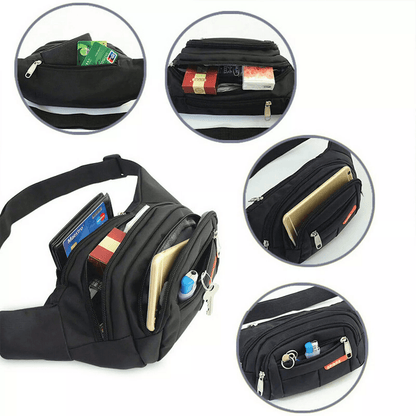 Men Women Fanny Pack Belt Waist Bag Crossbody Sling Shoulder Pouch Travel Sport Hip Pack For Outdoo 2