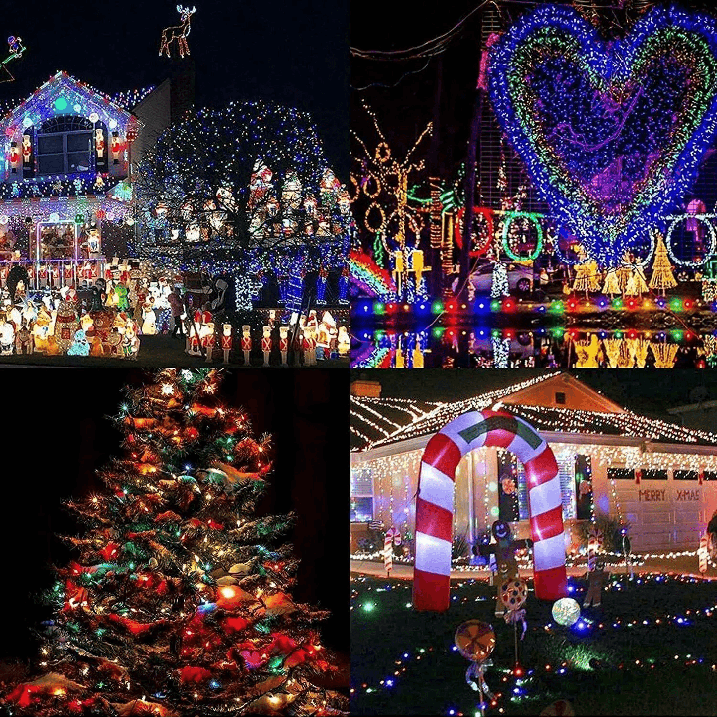 Xmas LED Fairy String Lights Waterproof Christmas Tree Lights For Indoor  Outdoor Home Decor 1