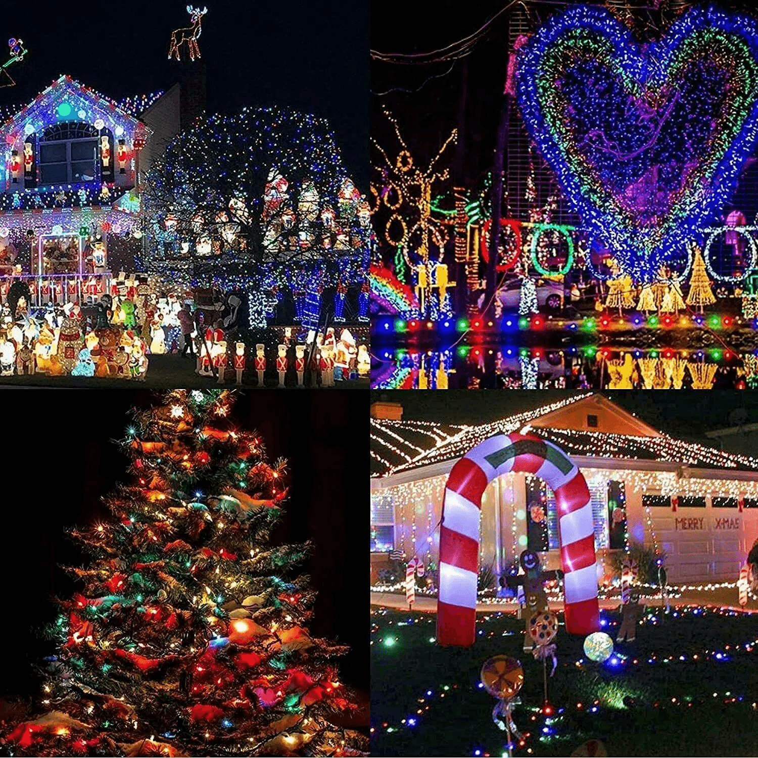 Xmas LED Fairy String Lights Waterproof Christmas Tree Lights For Indoor  Outdoor Home Decor 1