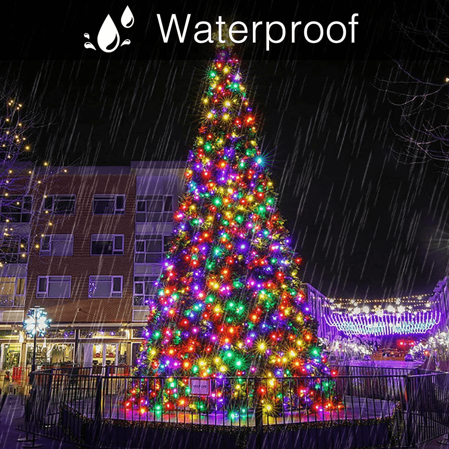 Xmas LED Fairy String Lights Waterproof Christmas Tree Lights For Indoor  Outdoor Home Decor 2