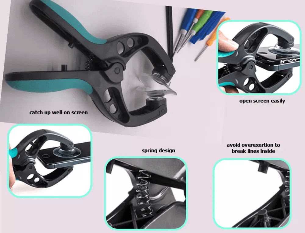 Phone Screen Opening Repair Tools Kit For IPhone Precision Screwdriver Set With Pry Tools Suction C 10