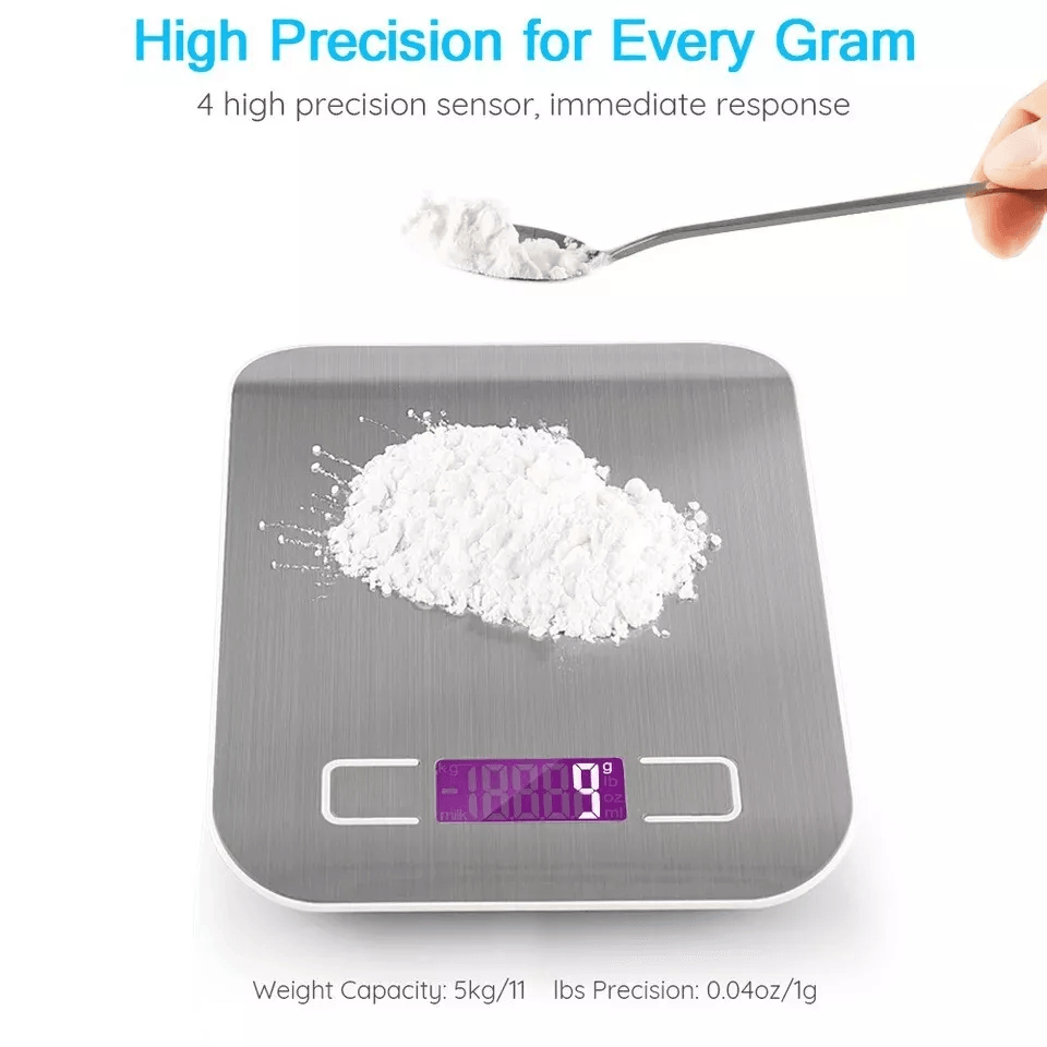 Digital Electronic Kitchen Scale High Precision Food Diet Postal Weight Balance With Auto Zero And  1