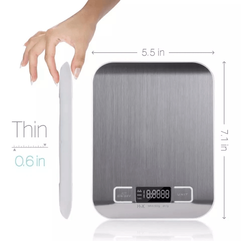Digital Electronic Kitchen Scale High Precision Food Diet Postal Weight Balance With Auto Zero And  6