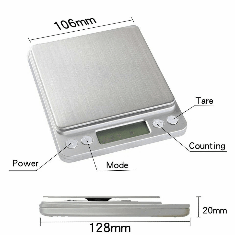 Digital Scale Pocket Jewelry Herb Coin Gram Weighing Tool 3